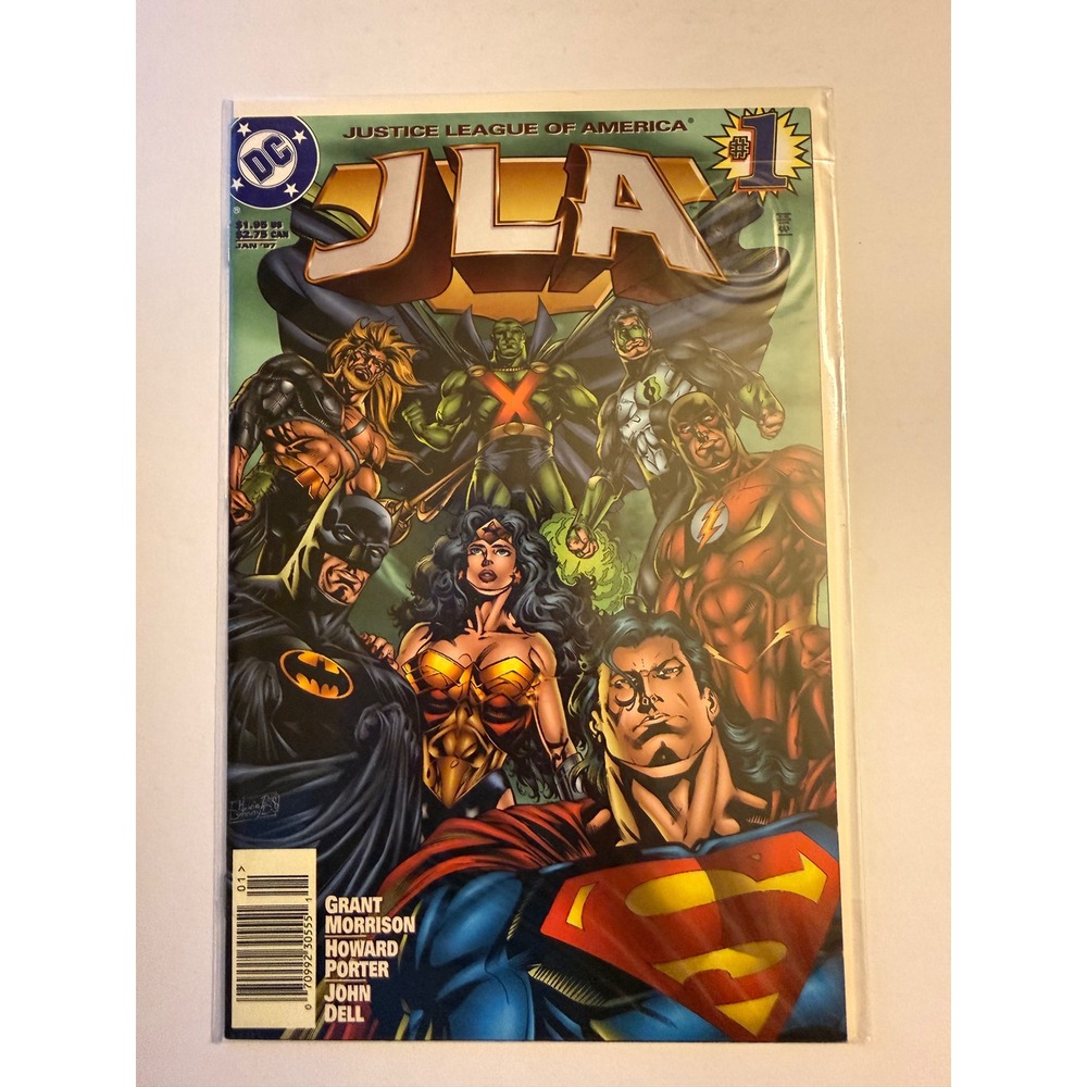 DC Comics JLA #1 Jan 1997 Grant Morrison Howard Porter Justice League of America